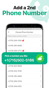 2nd Line – Second Phone Number for Texts & Calls 1