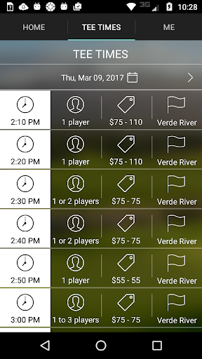 Verde River Golf Tee Times Screen 3