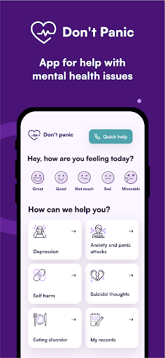 Screenshot of Don't panic