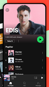 Spotify: Müzik, podcast’ler, şarkı çalma listeleri 2021 premium 3