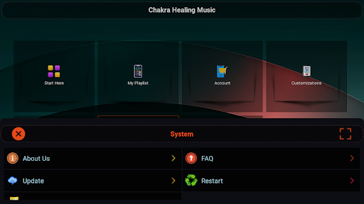 Screenshot of Chakra Healing Music
