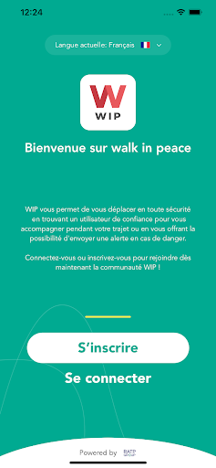 Android application Walk in Peace - WIP screenshort
