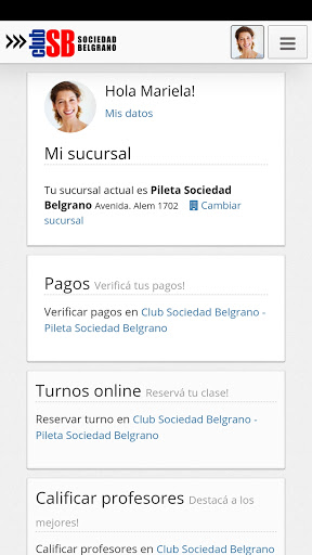 Android application Club Sociedad Belgrano screenshort