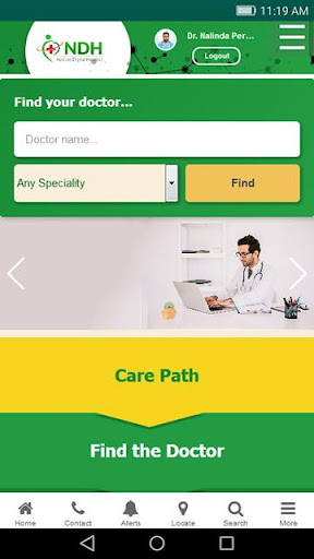 Android application Nations Digital Hospital screenshort