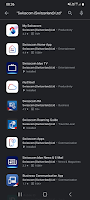 screenshot of Swisscom Apps