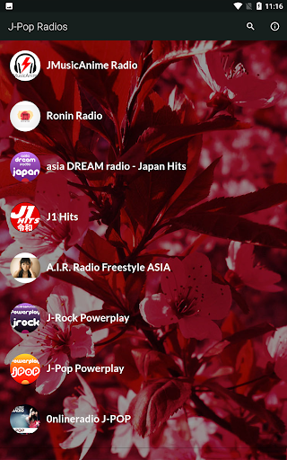 Android application J-Pop Radios Live screenshort