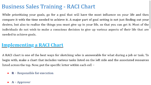 Business Sales Training