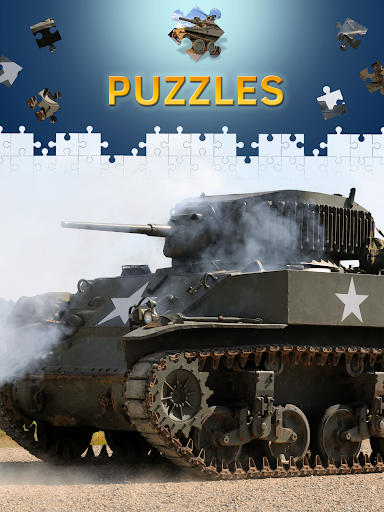 Android application Military Tank Jigsaw Puzzles screenshort