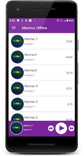 Android application Mezmurs offline screenshort