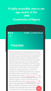 Nigerian Constitution 2.1.1 APK screenshots 2