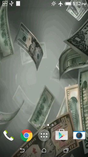 Flying Dollars Live Wallpaper Screen 3
