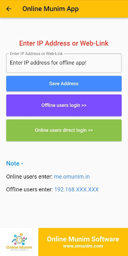 Android application Online Munim Classic App screenshort