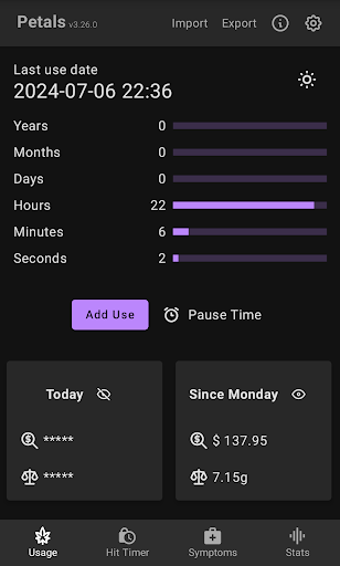 Android application Petals screenshort