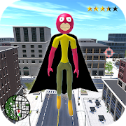 Flying Stickman Rope Hero - Crime City Rope Hero