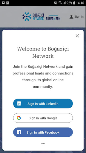 Boğaziçi Network Screen 3