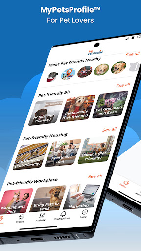 Android application MyPetsProfile screenshort