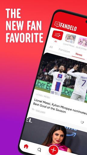 Android application Fandelo: Sports & Music Fans screenshort