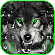 Fierce Wolf Green Keyboard Theme