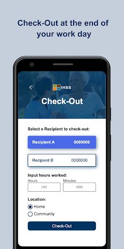 IHSS EVV Mobile App Screen 3