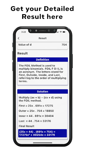 FOIL Method Calculator Screen 3