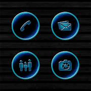Dark Space Rusted Blue Icons