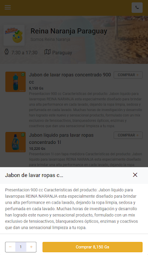 Reina Naranja PY Screen 3