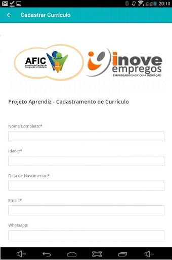 Projeto Aprendiz Screen 2