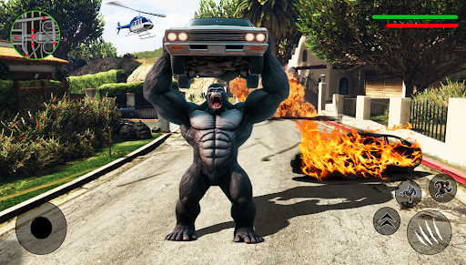 Android application Gorilla Rope Hero Crime City screenshort