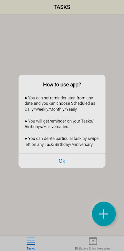 Android application Reminder screenshort