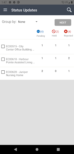 Screenshot of Oracle Primavera P6 Mobile