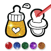 Glitter Baby Accessories Coloring And Drawing