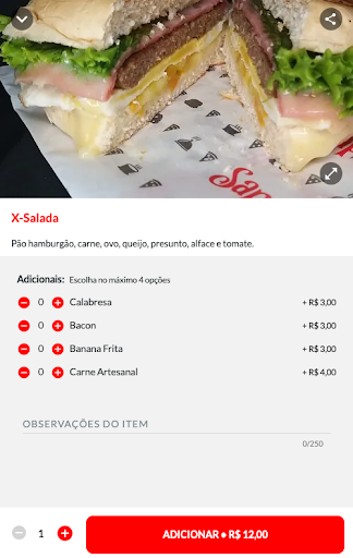 Saporita Delivery Screen 2