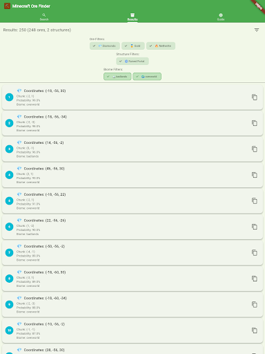 Gem,Ore  Struct Finder for MC