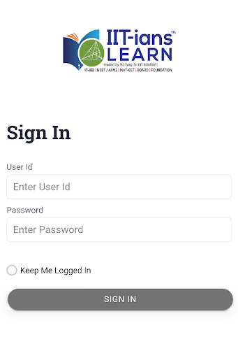 Android application IITians learn screenshort