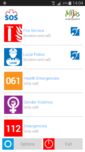 S.O.S. Emergencias Screen 2