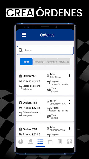 Cambio y Fuera Servicios Screen 2