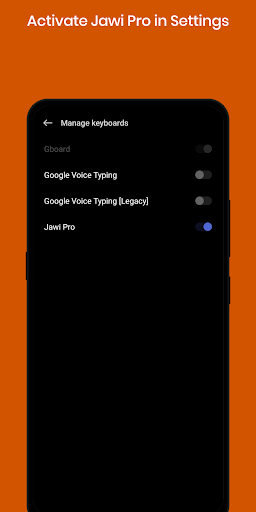 Android application Jawi Pro : Jawi Keyboard screenshort