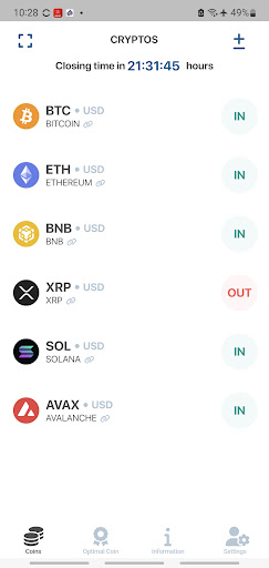 TrackCoin Screen 2