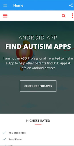 Android application Autism AU screenshort