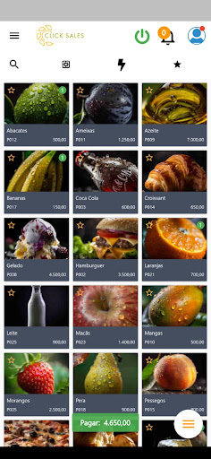 Android application Click Sales screenshort