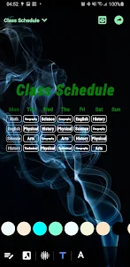 Class Schedule: Lịch học