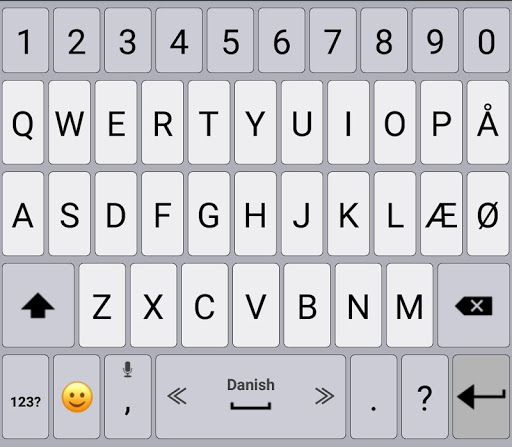 Danish / AppsTech Keyboards Screen 2