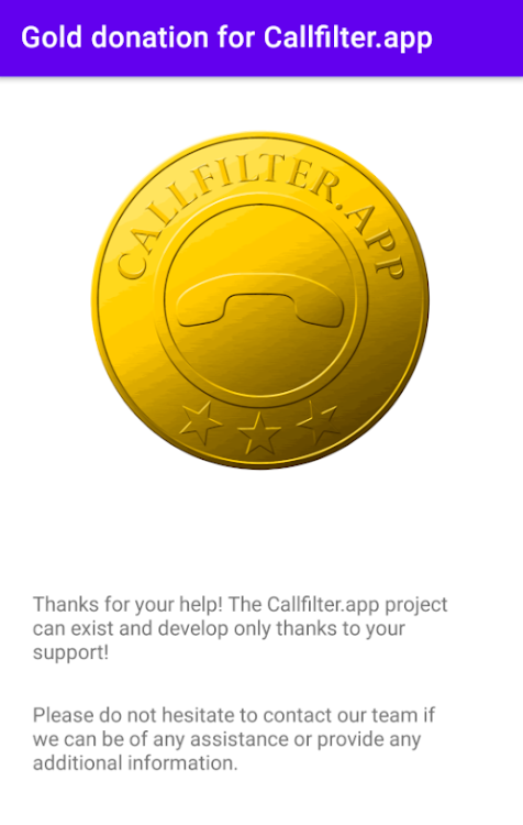 Gold Donation Callfilter.app - 1.01 - (Android)