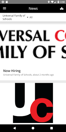 Universal Family of Schools Screen 3