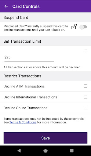 UNIFY Card Manager Screen 2
