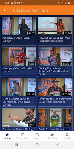 Bass U TV: Learn Bass Fishing Screen 3
