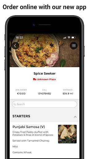 Android application Spice Seeker screenshort