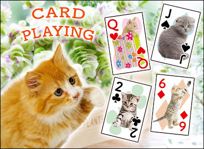 Cats Playing Card Games screenshots 1