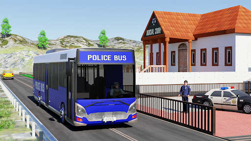Android application Police bus chase sim bus games screenshort