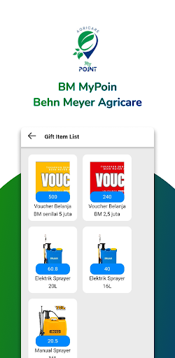 Android application BM MyPoin screenshort